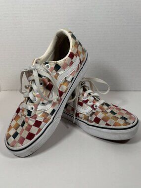 Colorful vans Checkered Sneakers 7